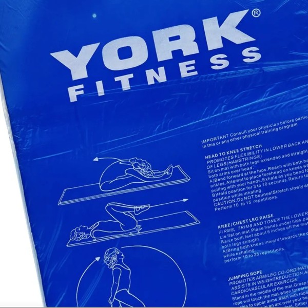 Килимок для вправ двосторонній York Fitness
