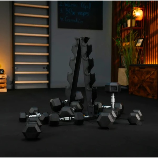 Стійка-піраміда для зберігання 5 пар гантелей Trex Sport TX-055DR