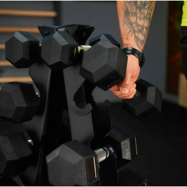 Стійка-піраміда для зберігання 5 пар гантелей Trex Sport TX-055DR