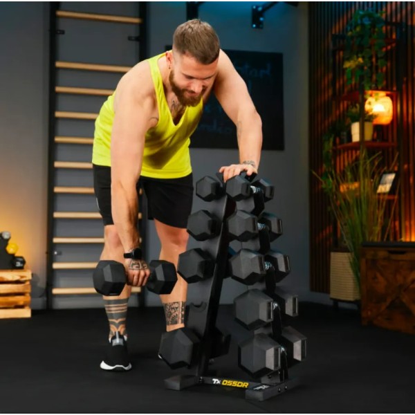 Стійка-піраміда для зберігання 5 пар гантелей Trex Sport TX-055DR