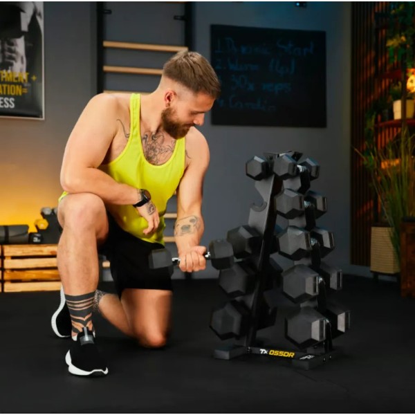 Стійка-піраміда для зберігання 5 пар гантелей Trex Sport TX-055DR