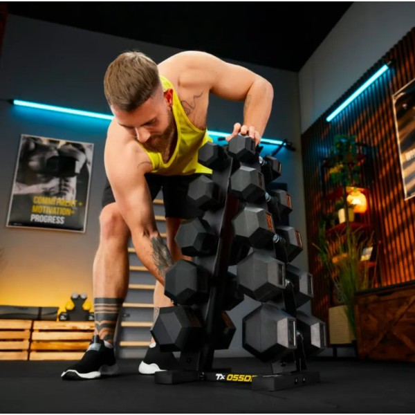 Стійка-піраміда для зберігання 5 пар гантелей Trex Sport TX-055DR