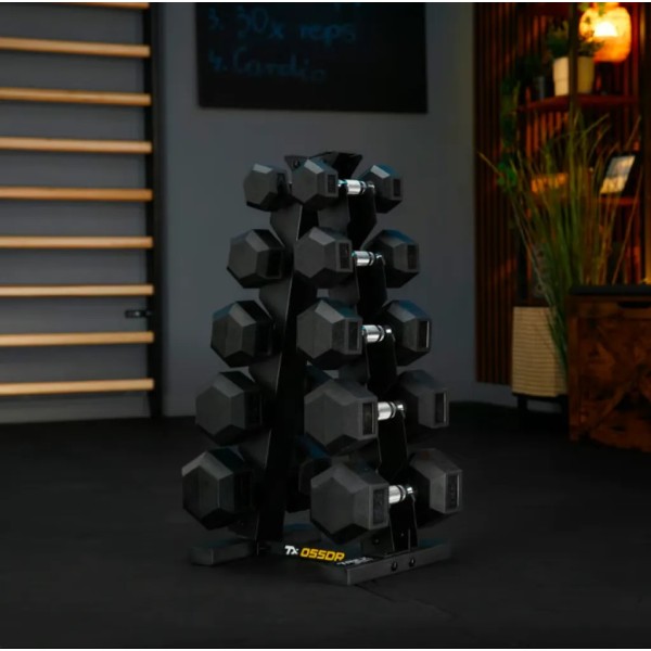 Стійка-піраміда для зберігання 5 пар гантелей Trex Sport TX-055DR