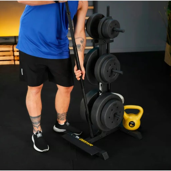 Стійка для дисків та грифів Trex Sport TX-065WR з полицями