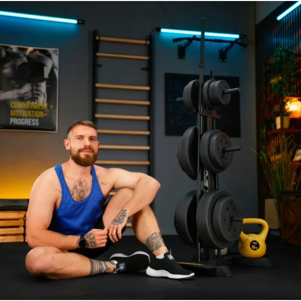 Стійка для дисків та грифів Trex Sport TX-065WR з полицями