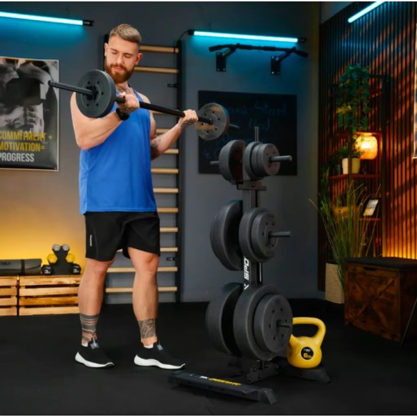 Стійка для дисків та грифів Trex Sport TX-065WR з полицями