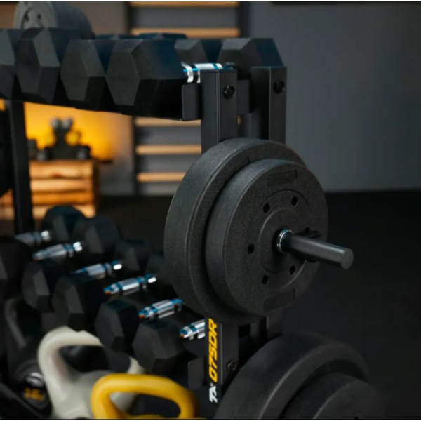 Стійка 3-рівнева для гантелей, грифів та гирь Trex Sport TX-075DR