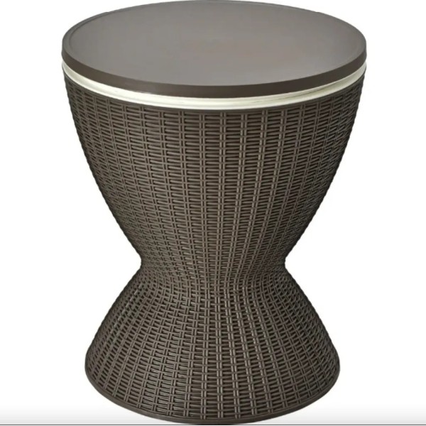 Стіл-холодильник Costway Curver з регульованою висотою 30L коричневий