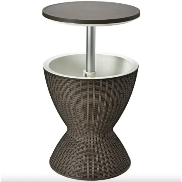 Стіл-холодильник Costway Curver з регульованою висотою 30L коричневий