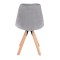 Стілець Saida Jumi у скандинавському стилі з дерев'яними ніжками сірий