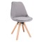 Стілець Saida Jumi у скандинавському стилі з дерев'яними ніжками сірий