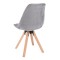Стілець Saida Jumi у скандинавському стилі з дерев'яними ніжками сірий