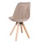 Стілець Saida Jumi у скандинавському стилі з дерев'яними ніжками бежевий