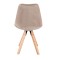 Стілець Saida Jumi у скандинавському стилі з дерев'яними ніжками бежевий