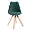 Стілець Saida Jumi у скандинавському стилі з дерев'яними ніжками зелений