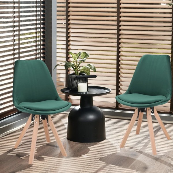 Стілець Saida Jumi у скандинавському стилі з дерев'яними ніжками зелений