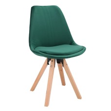 Стілець Saida Jumi у скандинавському стилі з дерев'яними ніжками зелений