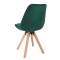 Стілець Saida Jumi у скандинавському стилі з дерев'яними ніжками зелений