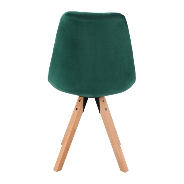 Стілець Saida Jumi у скандинавському стилі з дерев'яними ніжками зелений