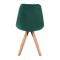 Стілець Saida Jumi у скандинавському стилі з дерев'яними ніжками зелений