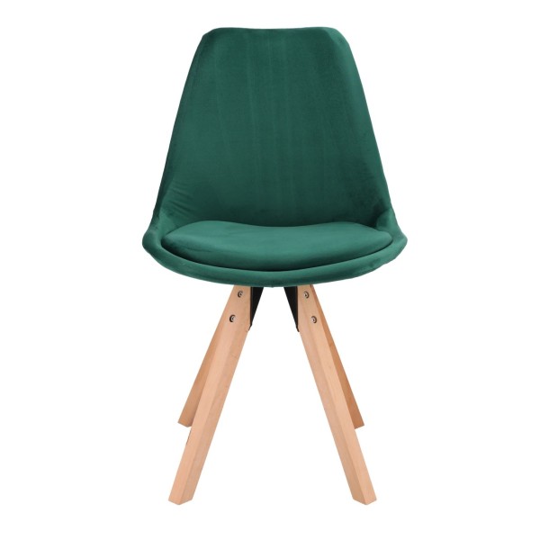 Стілець Saida Jumi у скандинавському стилі з дерев'яними ніжками зелений