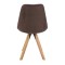 Стілець Saida Jumi у скандинавському стилі з дерев'яними ніжками коричневий