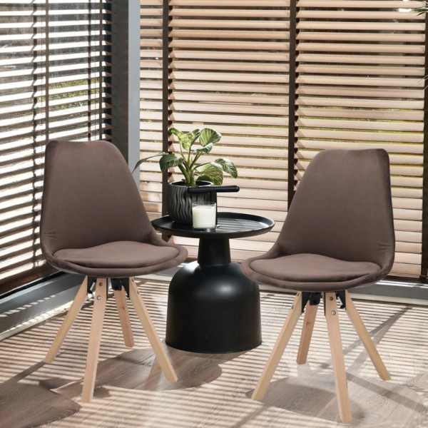 Стілець Saida Jumi у скандинавському стилі з дерев'яними ніжками коричневий