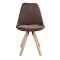 Стілець Saida Jumi у скандинавському стилі з дерев'яними ніжками коричневий