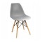 Стілець Eva Jumi у скандинавському стилі з дерев'яними ніжками сірий