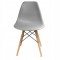 Стілець Eva Jumi у скандинавському стилі з дерев'яними ніжками сірий