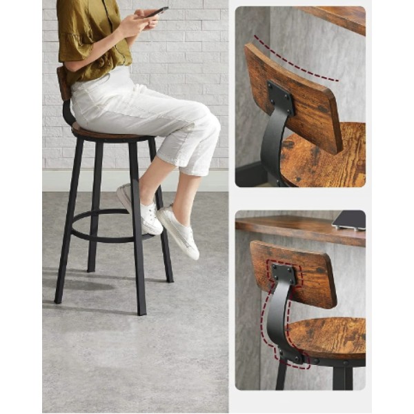 Барний стілець Leobert Comfy 2 штуки Loft