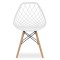 Стілець Leobert Sakai з дерев'яними ніжками ажурна спинка білий
