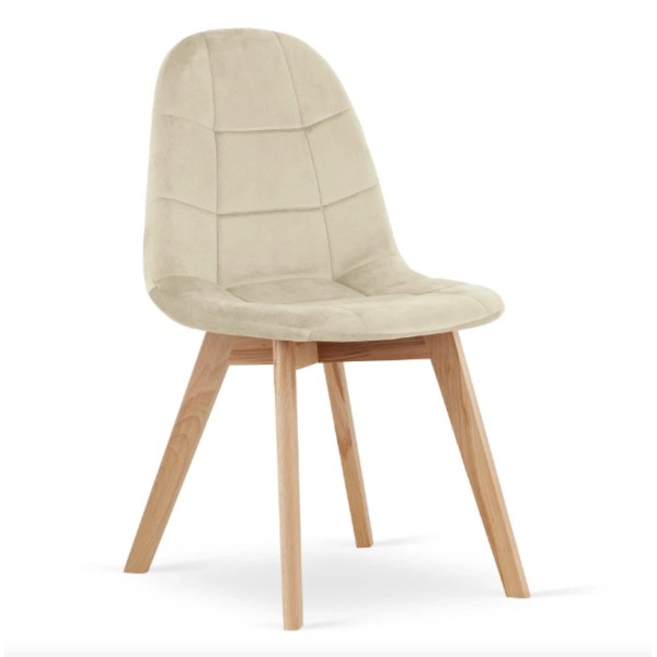 Крісло Leobert Bora оксамитове бежеве