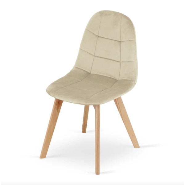 Крісло Leobert Bora оксамитове бежеве