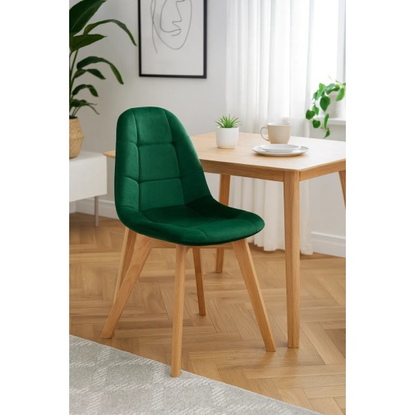 Крісло Leobert Bora оксамитове темно-зелене