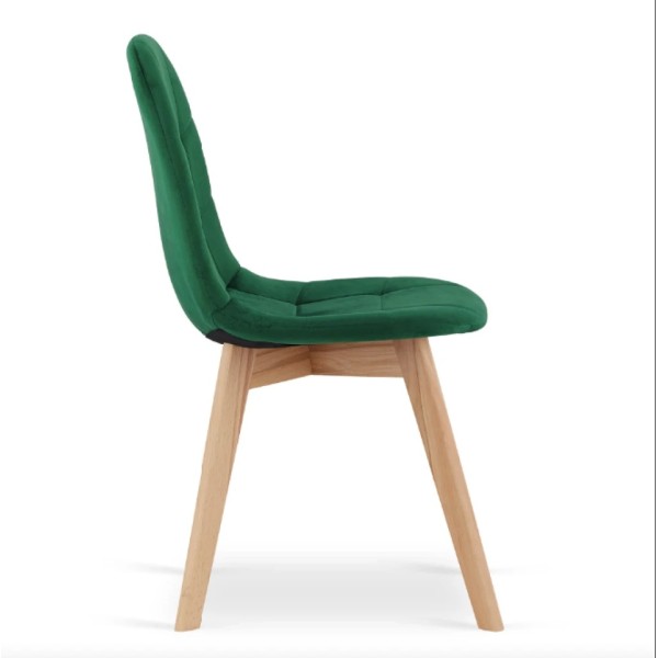 Крісло Leobert Bora оксамитове темно-зелене