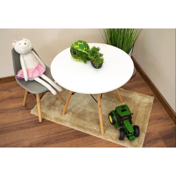 Дитячий стільчик Leobert Zubi зі спинкою сірий