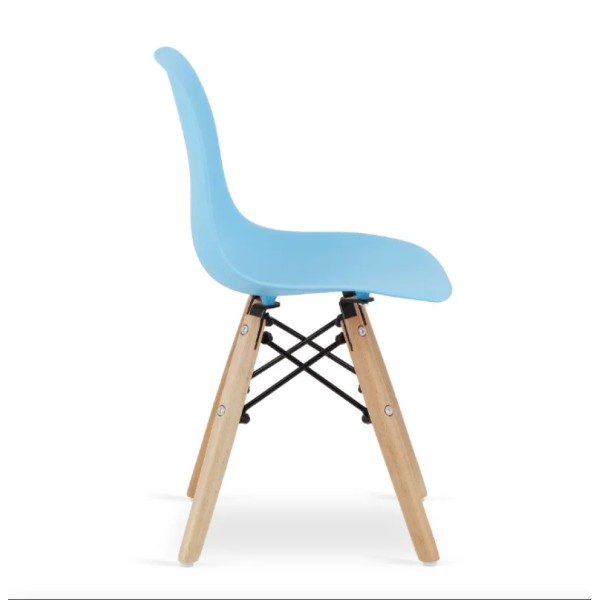 Дитячий стільчик Leobert Zubi зі спинкою блакитний