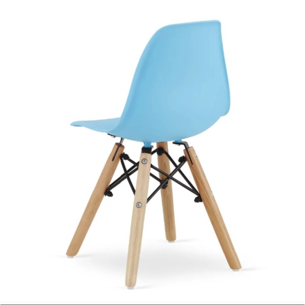 Дитячий стільчик Leobert Zubi зі спинкою блакитний