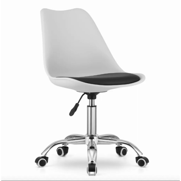 Офісне крісло Leobert Alba біло-чорне