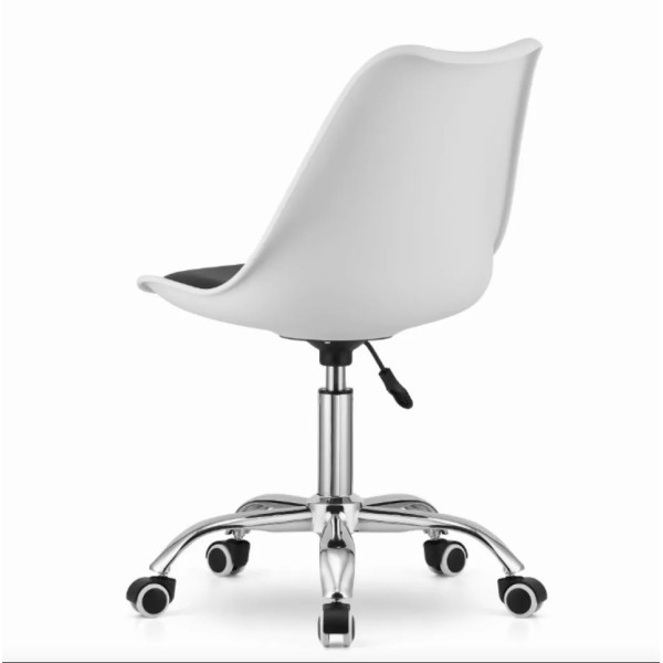 Офісне крісло Leobert Alba біло-чорне