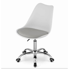 Офісне крісло Leobert Alba біло-сіре