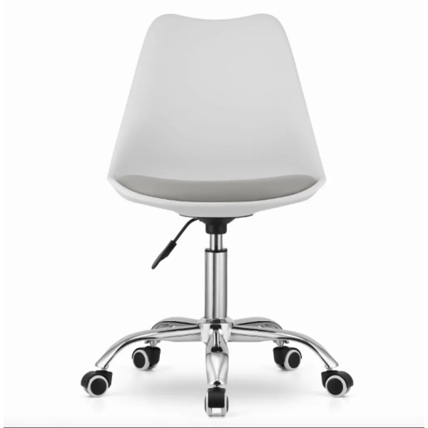 Офісне крісло Leobert Alba біло-сіре