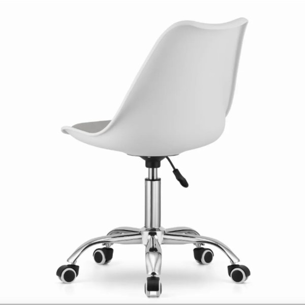Офісне крісло Leobert Alba біло-сіре