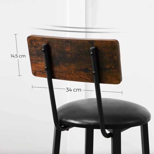 Барний стілець Leobert Crash 2 штуки в стилі Loft