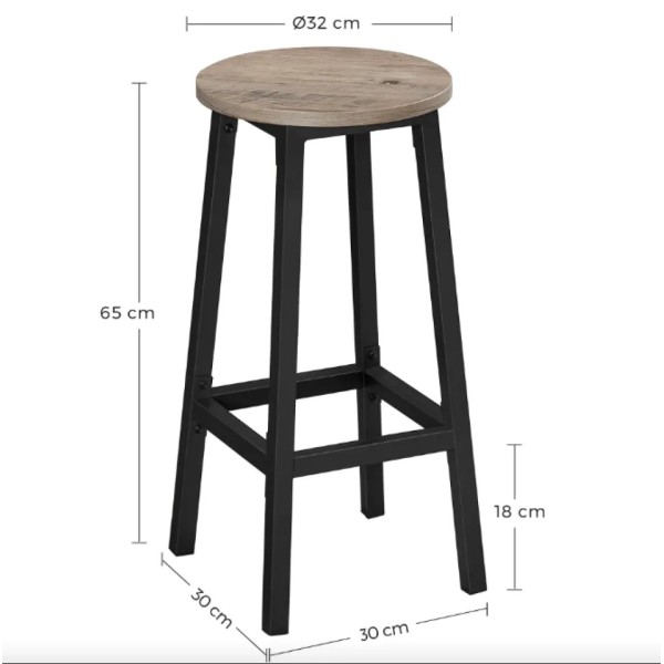 Барний стілець Leobert Halmar 2 штуки в стилі Loft