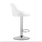 Барний стілець Leobert Kast з спинкою білий