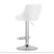 Барний стілець Leobert Kast з спинкою білий