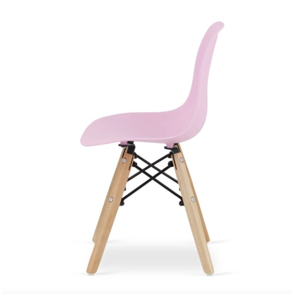 Дитячий стільчик Leobert Zubi зі спинкою рожевий