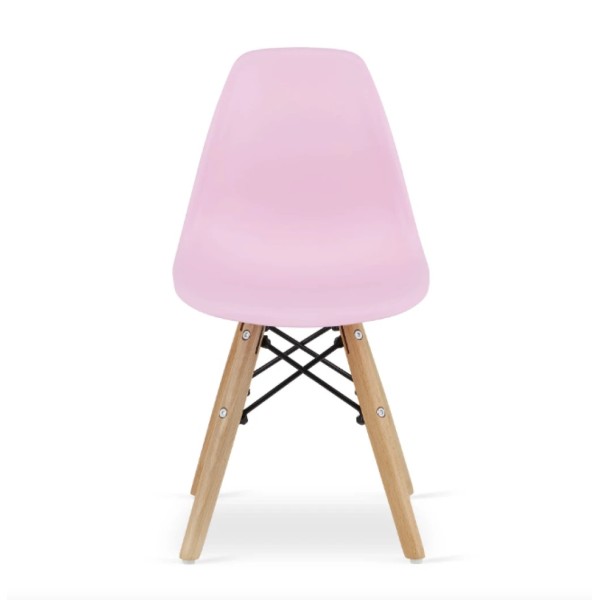 Дитячий стільчик Leobert Zubi зі спинкою рожевий